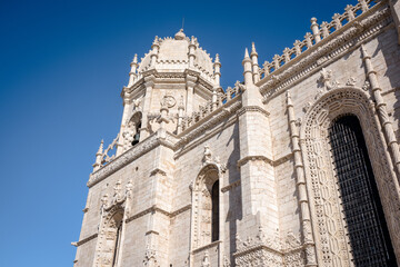 Fototapeta premium Views from the Jerónimos Monastery in the city of Lisbon, Portugal