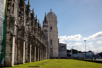 Fototapeta premium Views from the Jerónimos Monastery in the city of Lisbon, Portugal
