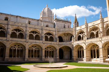 Fototapeta premium Views from the Jerónimos Monastery in the city of Lisbon, Portugal