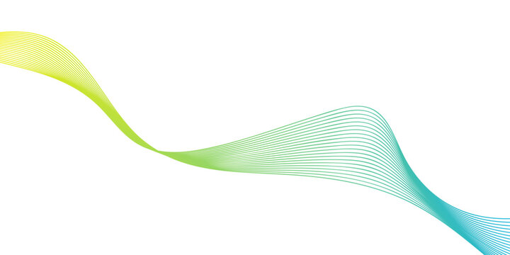 flowing wave pattern of gradient color lines creates a dynamic and abstract visual that evokes a sense of movement and fluidity.