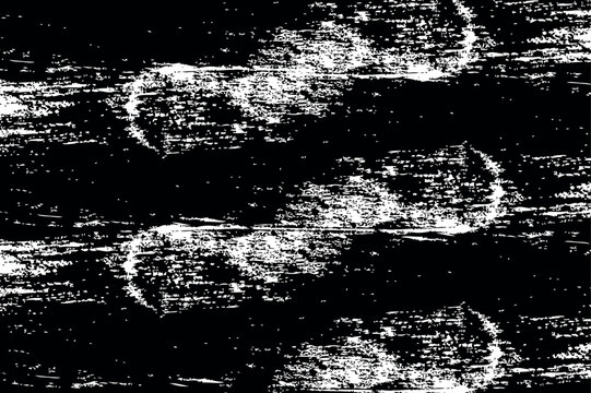 Abstract grunge background with distressed wavy black and white lines, abstract