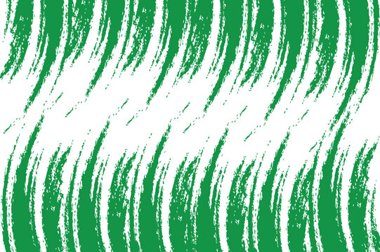Abstract green and white pattern with textured curved brush strokes, abstract