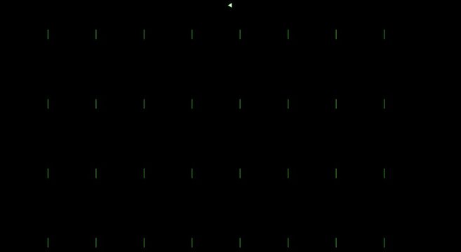 Minimalist digital interface loading animation with pulsing green cursor animation