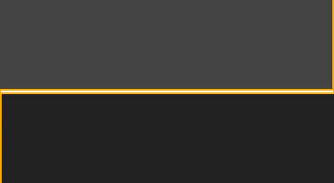 Minimalist dark grey and animation black split background, with gold divider line