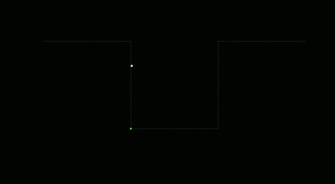 Minimalist digital pulse waveform animation, abstract data signal animation background