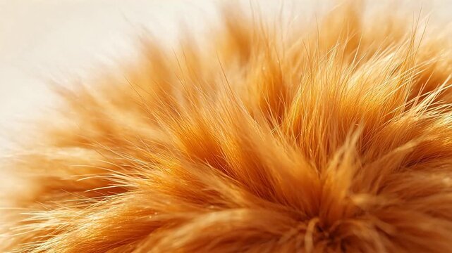 Closeup of golden fur texture