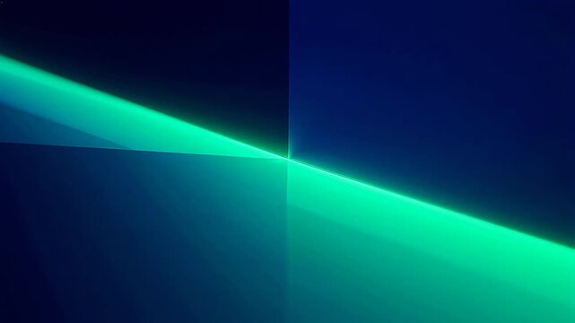 Abstract neon light beams intersecting