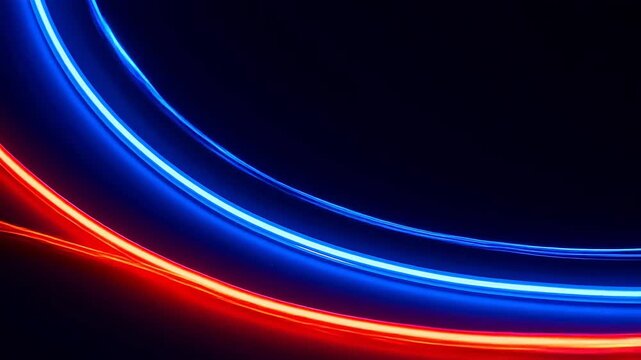 Abstract neon light curves