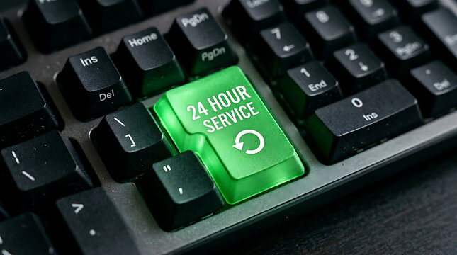 Close-up of green esc key on keyboard