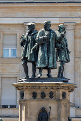 Obraz premium statue of Johannes Gutenberg in Frankfurt, Germany