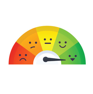 Customer Meter feedback satisfaction Vector