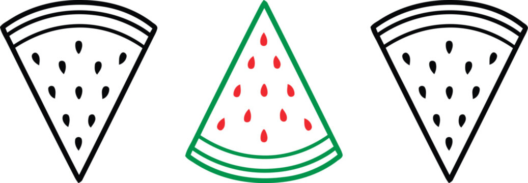 Fresh watermelon slices for summer refreshment and healthy eating