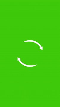 green screen reload symbol animation