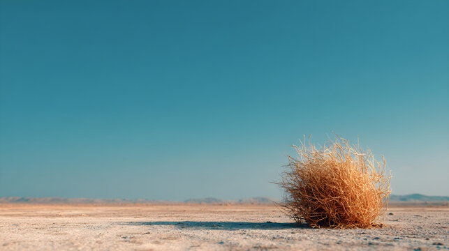 Tumbleweed in the desert
