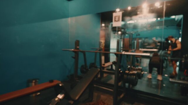 Beautiful Asian woman with fit body training in Gym