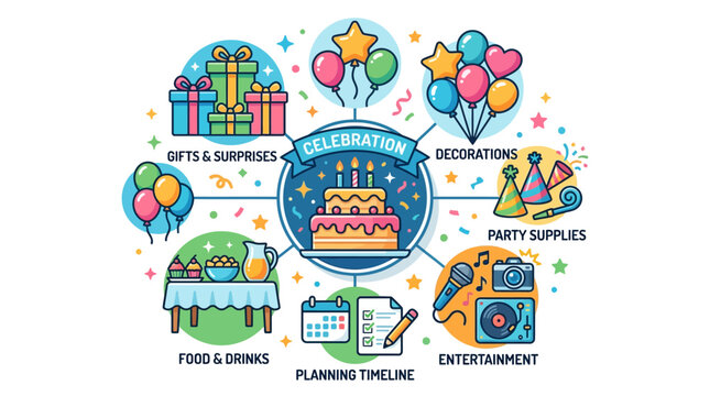 Celebration and Party Planning Infographic