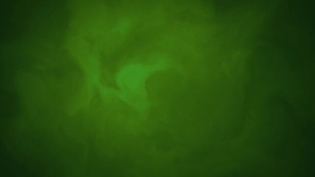 Dark Green Abstract Fluid Background with Swirling Organic Shapes and Gradient Effects