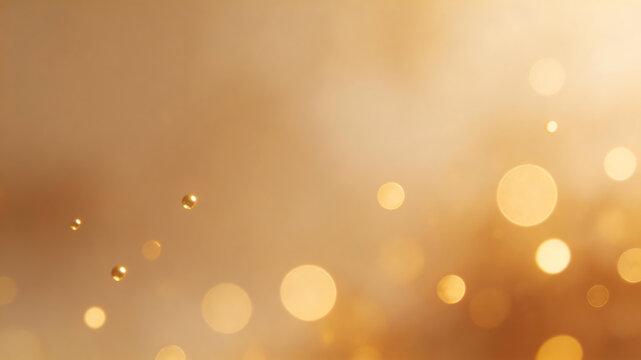 Golden bokeh light effect highlighting geometric patterns and contemporary art
