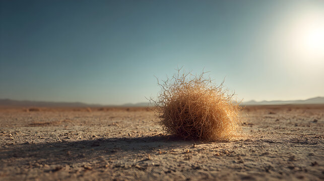 Tumbleweed in the desert
