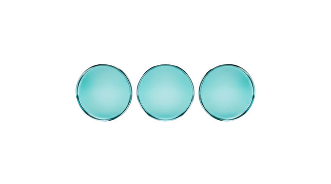Teal Ceramic Tile Samples on transparent Background