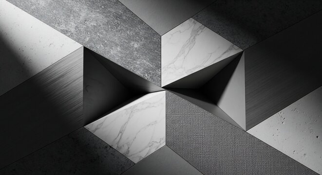 Geometric shapes abstract composition