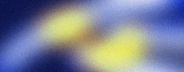 Abstract Blue and Yellow Grainy Gradient Background with Aura Glow © GS Digital Studio
