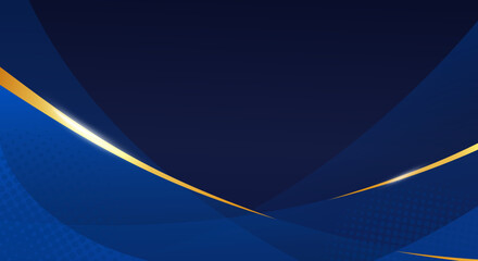 Abstract Blue and Gold Background for Modern Professional Presentation or Marketing Design © asri