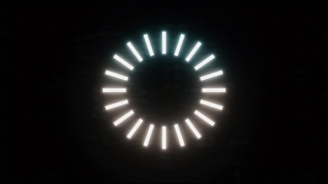 Circular progress indicator loding gif in dark background