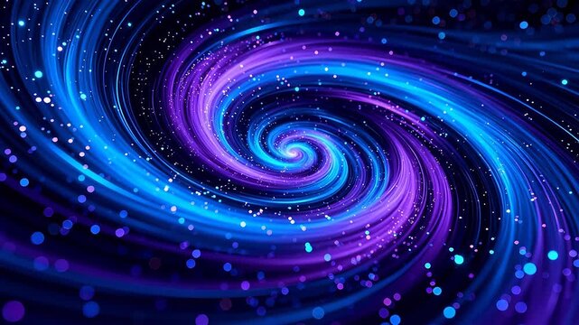Colorful spiral galaxy pattern