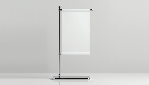 A4 A3 PVC PP paper Table Top Set Stand Mini Roll Up Banner,Pull Up Banner Standee Banner Stand,Table Banner Stand,Banner Stands Product. 3d render illustration