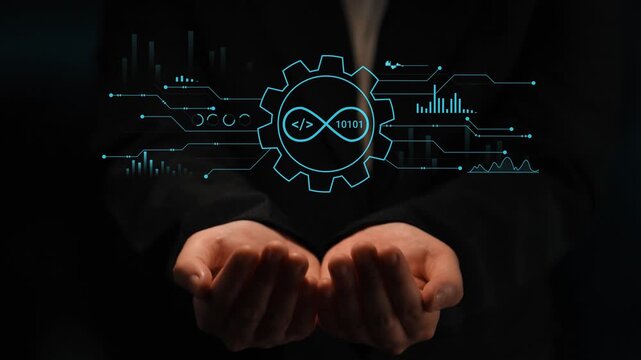 Hands Holding Digital Interface of Technology and Data with Graphs and Binary Code Representing Innovation and Future Solutions in Information Systems. Entropy.
