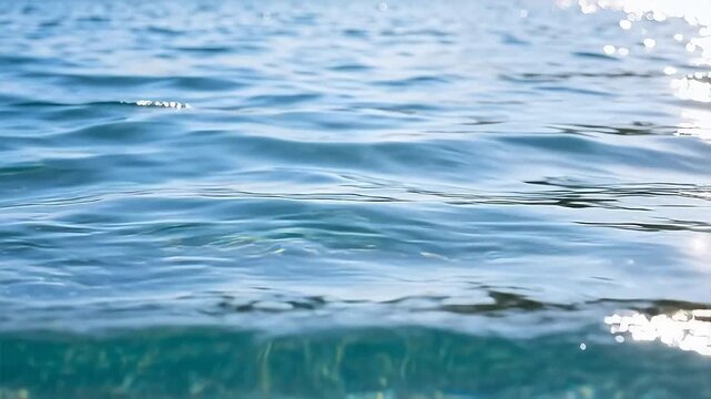 Closeup of rippling water surface