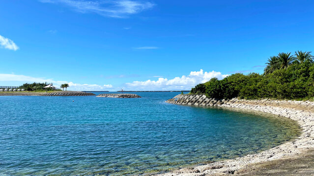 那覇うみそら公園 南国の海辺 沖縄県那覇市