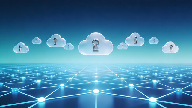 Cloud network with security locks