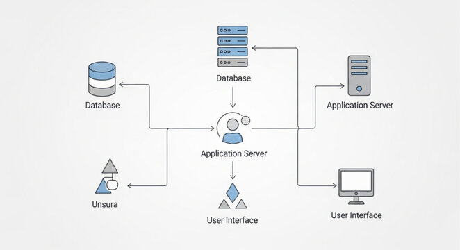 Database and Application Architecture Diagram
