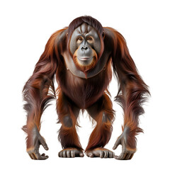 orangutan portrait a reddish brown great ape with a thoughtful expression © Fahim