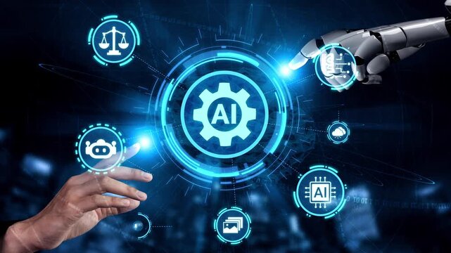 AI Assistant Brain Processor with LLM Technology, Big Data, Machine Learning, Generative AI for Business Support, Future Agentic AI Technology and Artificial Intelligence Prompt Engineering. Funnel