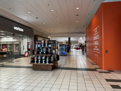 Flagstaff, Arizona - March 28, 2026: Interior view of the Flagstaff Mall shopping center