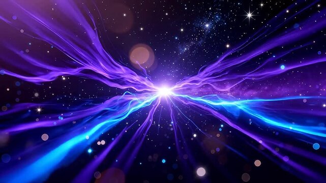 Cosmic energy beams in space