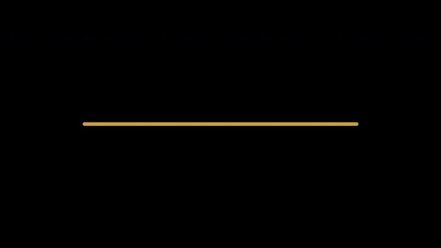 Loading Bar Progress Animation in Gold | Clean Minimalist Progress Indicator Loop Background