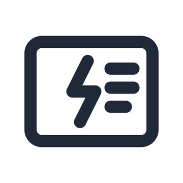 Defibrillator line icon, medical outline symbol