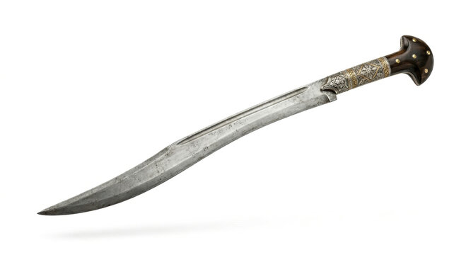 Ornate Antique Ottoman Yatagan Curved Sword