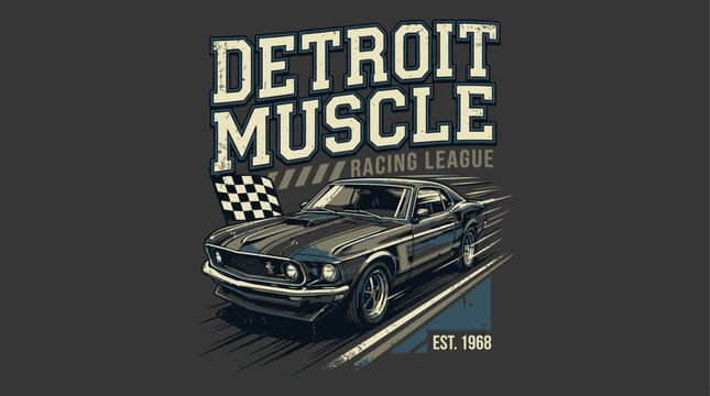 Vintage 1994 high performance muscle car with sleek tonal racing design featuring aggressive aerodynamic styling and custom competition graphics for professional speed enthusiast and automotive art.