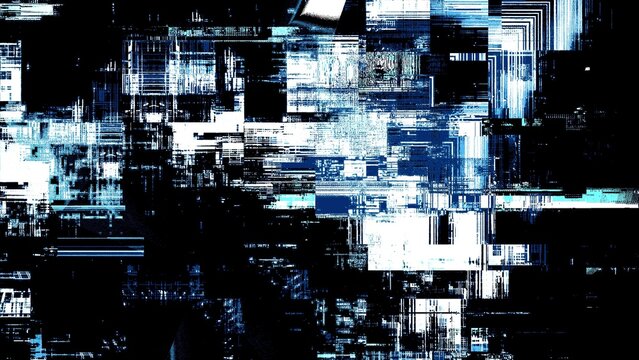 Abstract Cyberpunk Glitch Background with Digital Noise and Distortion