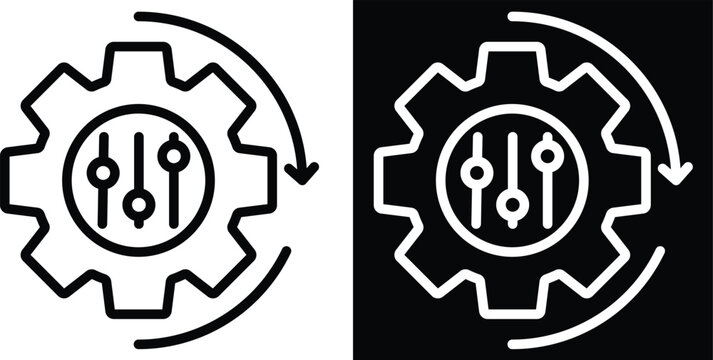 optimize Two-tone version in black and white background