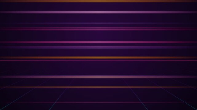 Colorful retro scanlines abstract background in synthwave style