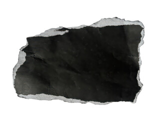 Fototapeta premium Black rock or stone on white