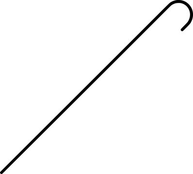 気管挿管用スタイレットのベクターピクトグラムイラスト Intubation Stylet vector icon