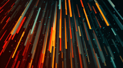 Obraz premium Dynamic Light Trails Abstract Art