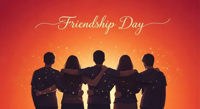 Happy friendship day wishes celebrating togetherness and bond of friends